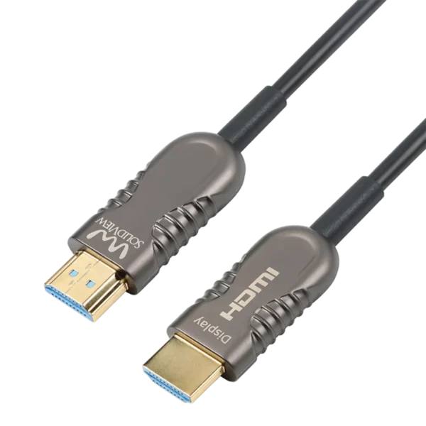 Cable hibrido activo fibra óptica HDMI V2.0 - 25 Metros