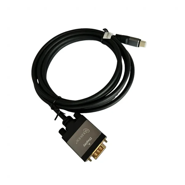 Cable Adaptador USB-C a VGA – 1080P, 60Hz - 2 Metros