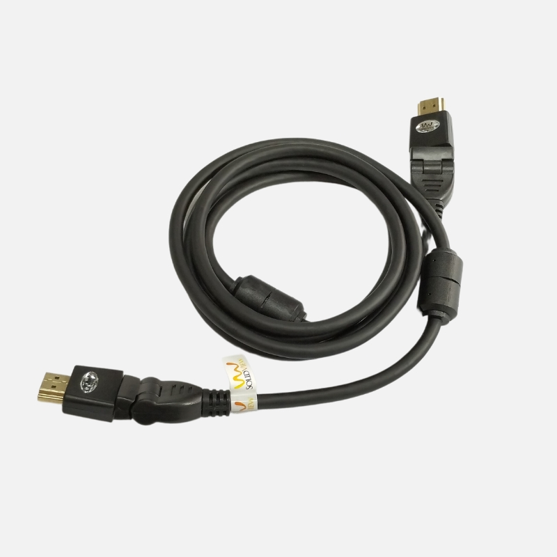 Cable HDMI con conector giratorio 180˚- ángulo recto 4K @60HZ V 2.0 3 mts