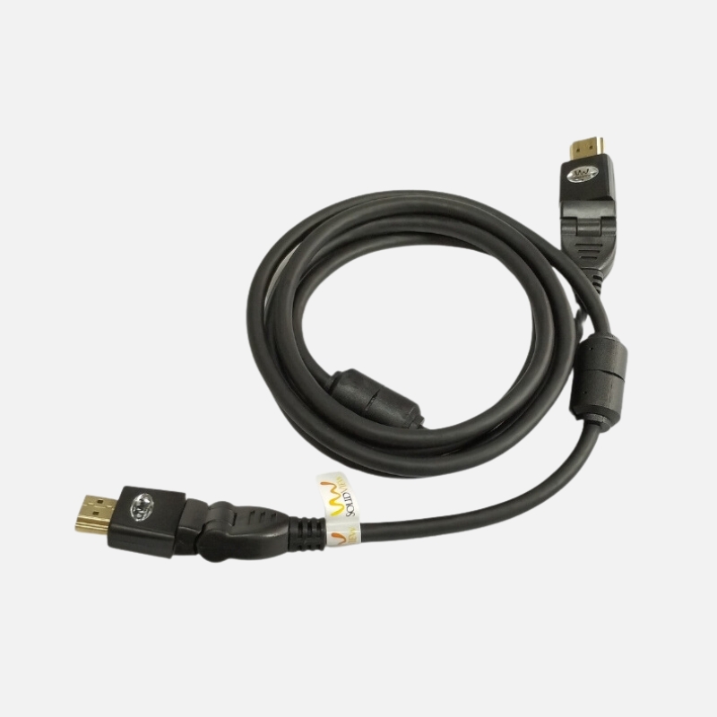 Cable HDMI con conector giratorio 180˚- ángulo recto 4K @60HZ V 2.0 10 mts
