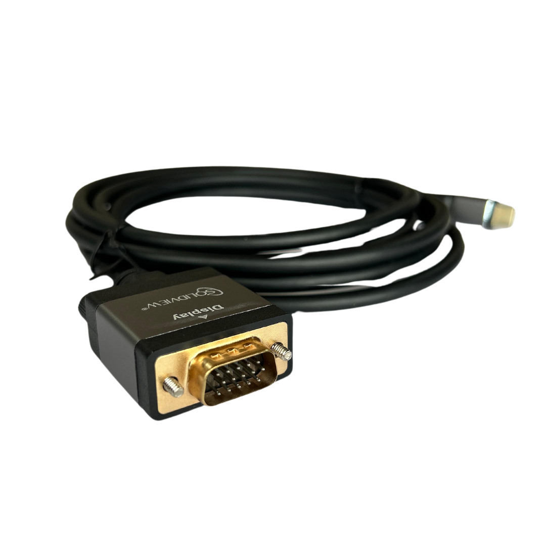 Cable Adaptador USB-C a VGA – 1080P, 60Hz - 2 Metros