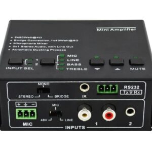 Mini Amplificador de Audio 70/100V SolidView 40W RMS