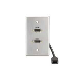 Placa Frontal De Aluminio Con 2 Puertos HDMI
