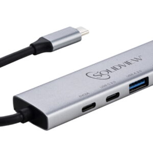 Hub USB-C 5 en 1 con 3 Puertos USB 3.0 y Power Delivery