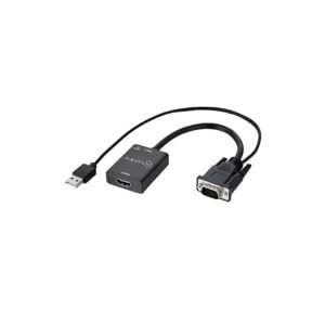 Cable Adaptador VGA Macho + Audio a HDMI Hembra